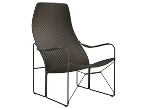 WHISKEY - JanusFiber® garden armchair with armrests _ JANUS et Cie